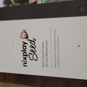 Nixplay seed 10inch widescreen. Black in color. Never been used.